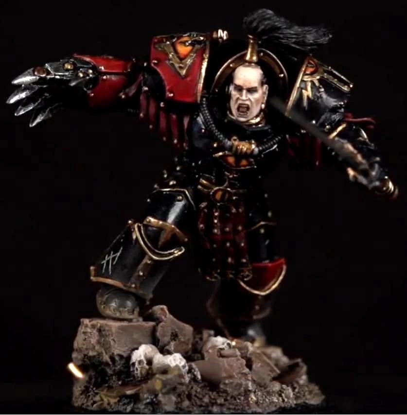First Captain Abaddon in Sons of Horus colours with the Talon of Horus