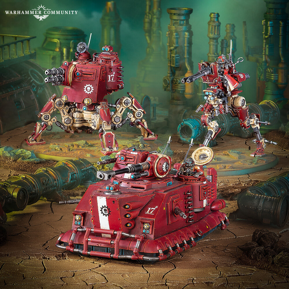 Ad Mech battalion box contents from the Reign of Iron release