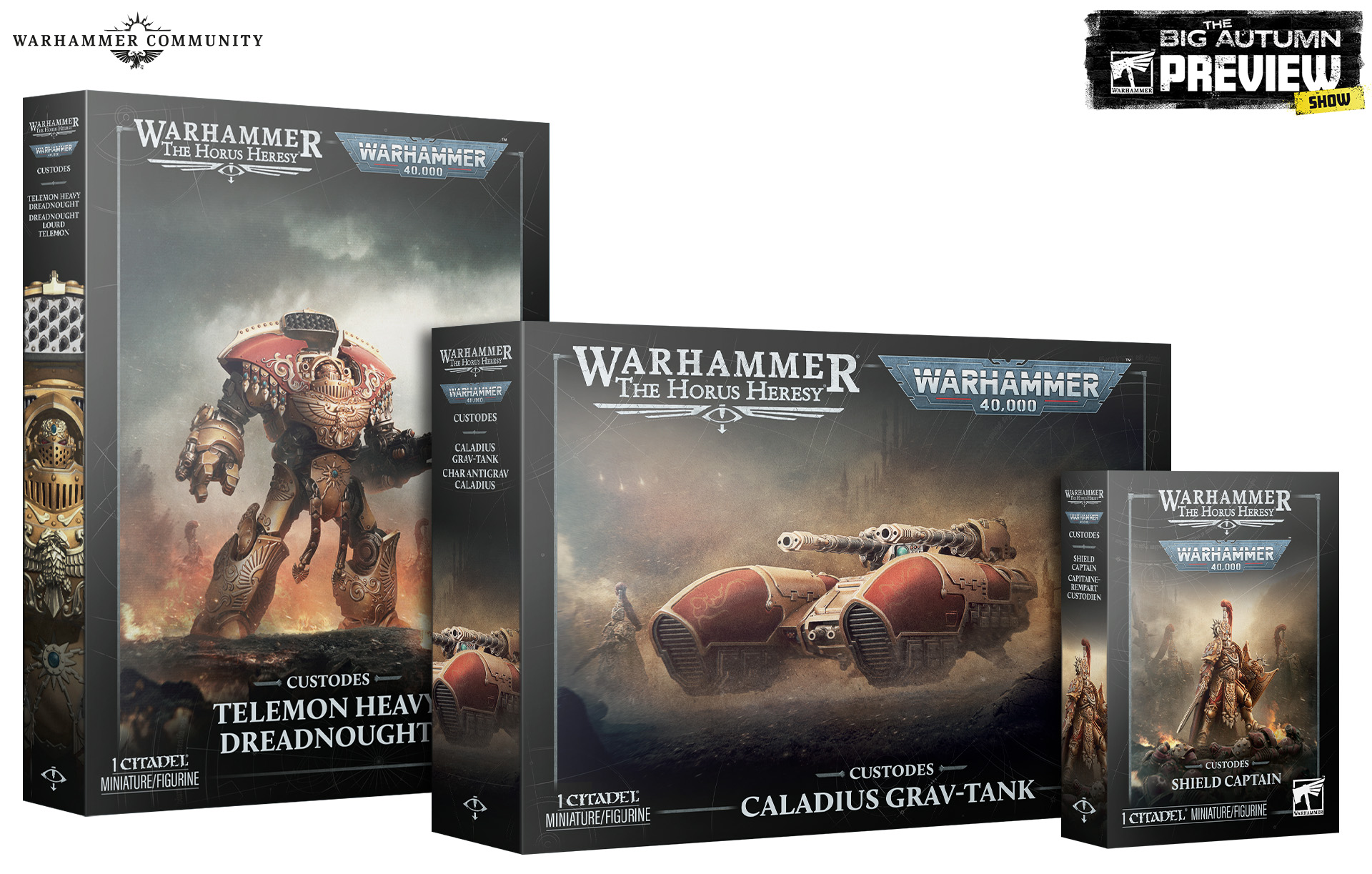 Eleven Custodes Kits Now Carry Both Game Logos. In the Lore, Nothing Happened in Between.
