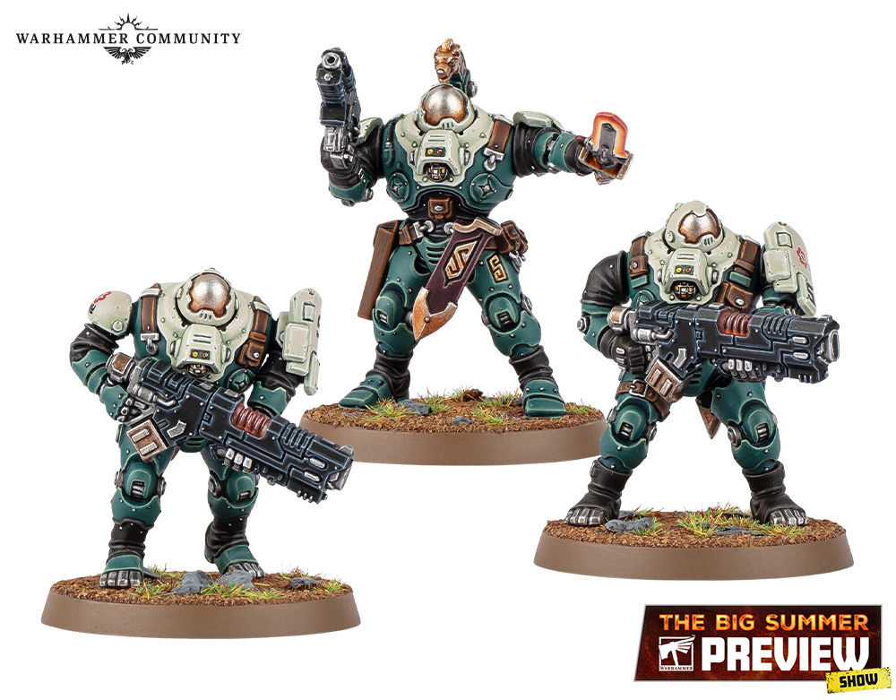 Hernkyn Yaegirs taking up firing positions on industrial terrain