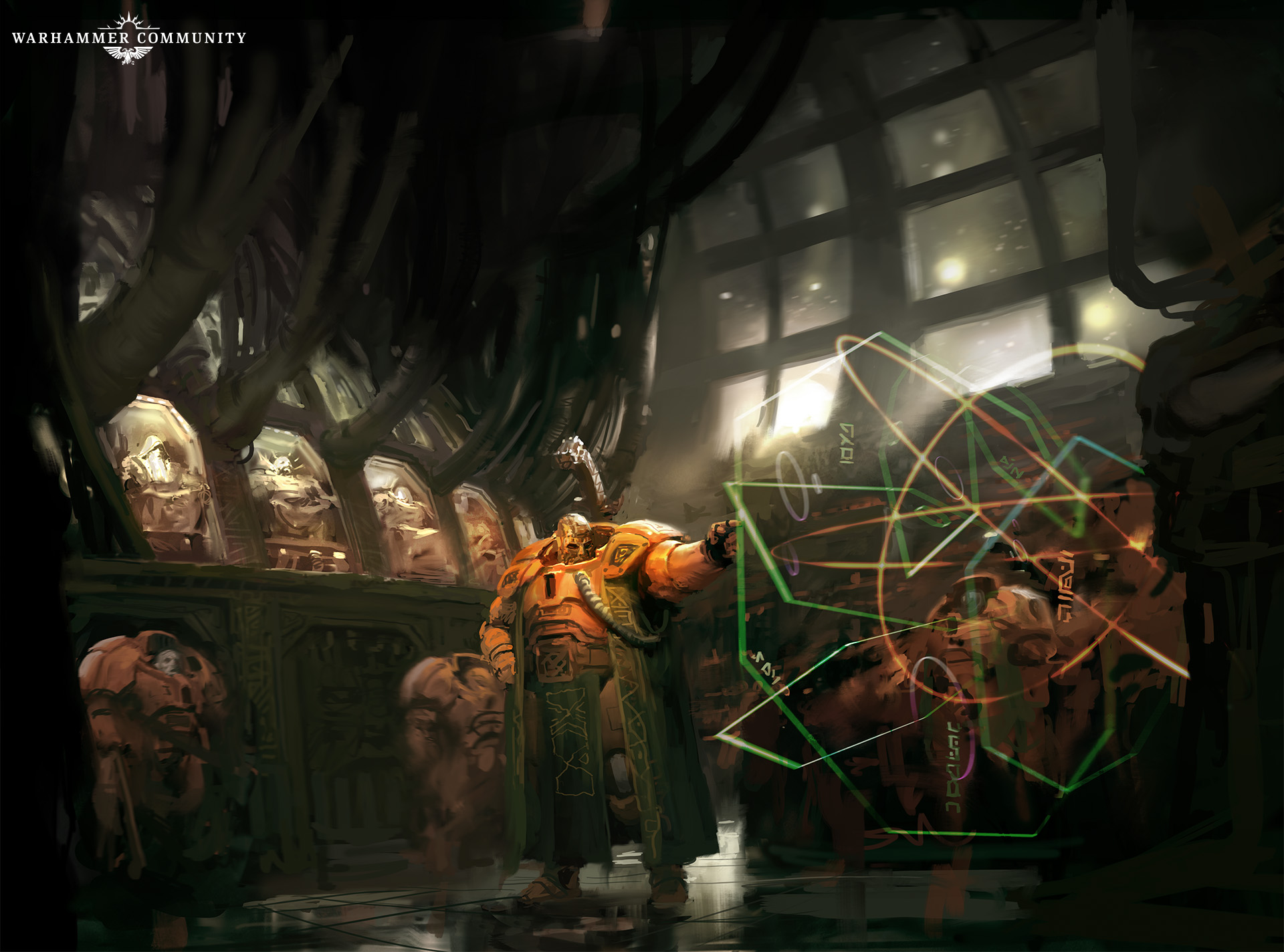 Trans-Hyperian Alliance Kin in orange armour