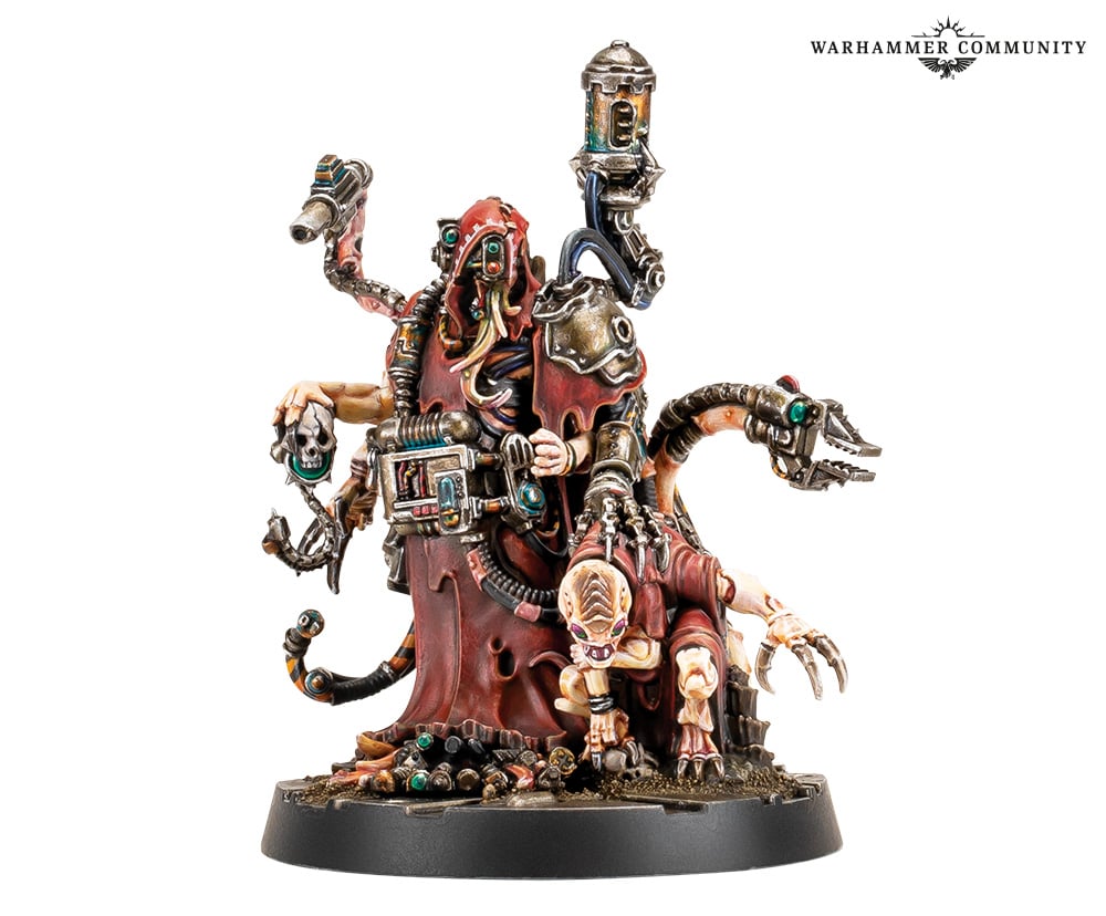 Hermiatus the Second Son, the Malstrain-created reconstruction of the original Magos Biologis, as a painted miniature