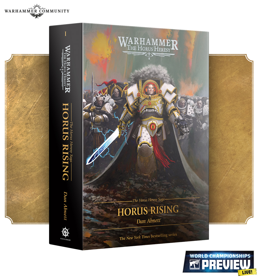 The new Horus Rising hardback, book one of the Horus Heresy Saga