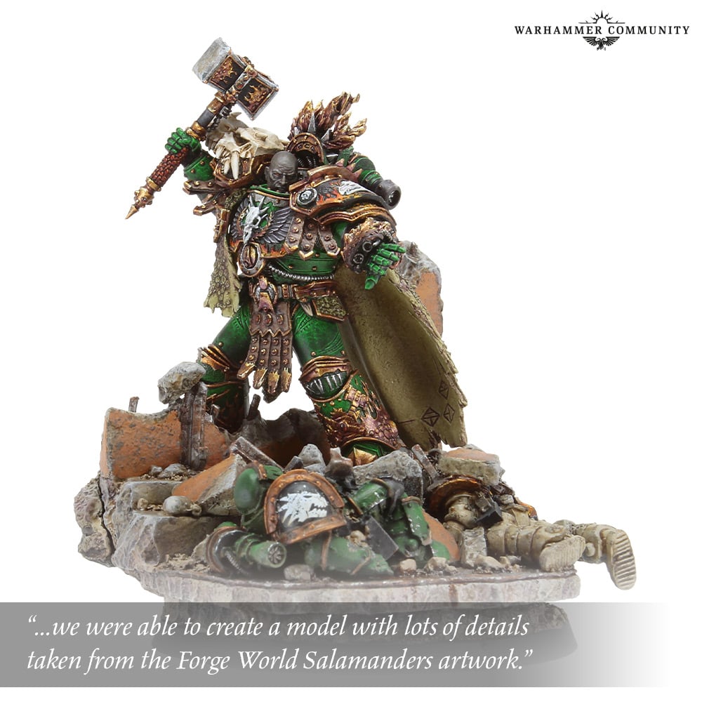 Forge World's Vulkan, Primarch of the Salamanders, the Perpetual who set up his own return