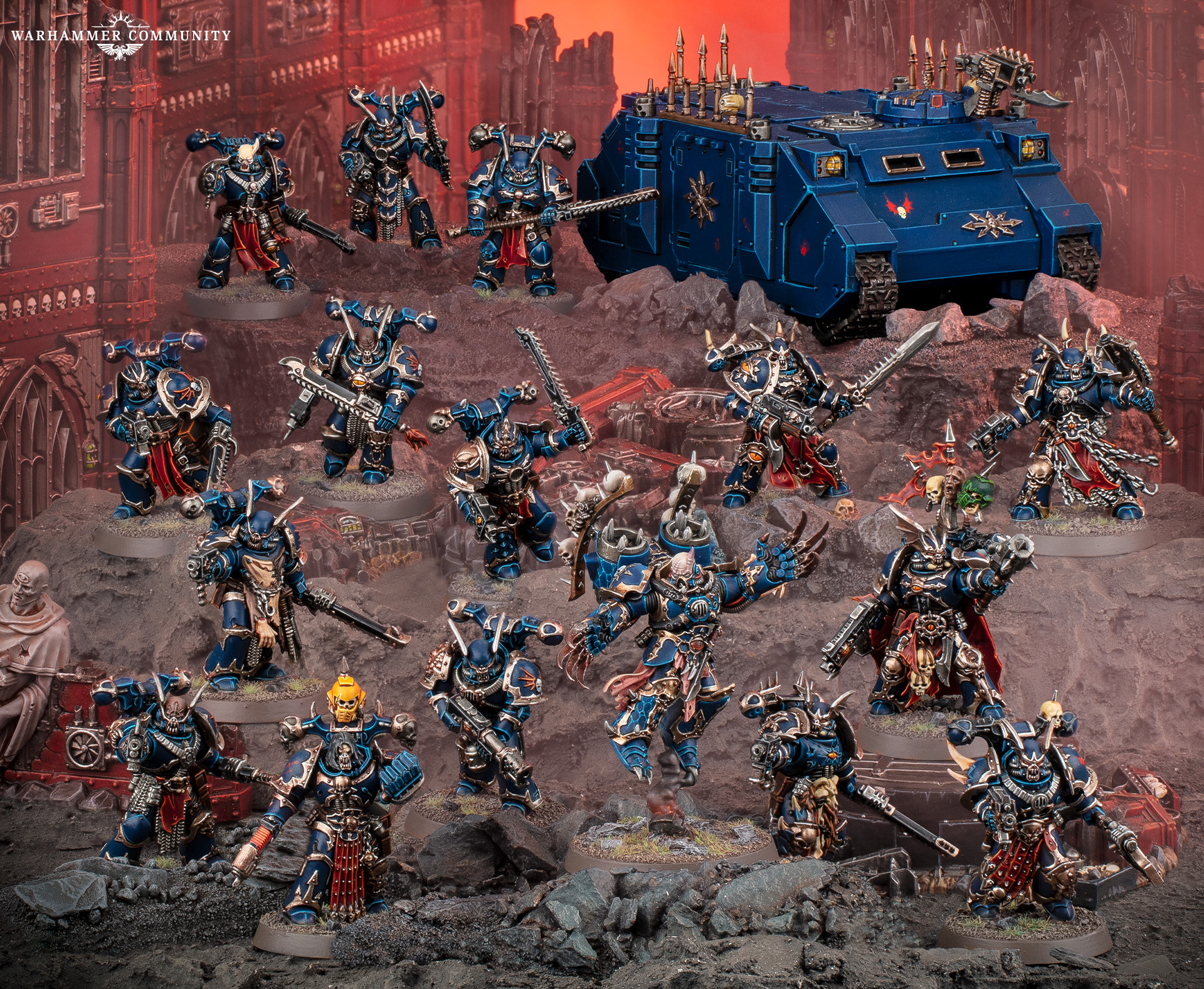 Night Lords Chaos Space Marines warband